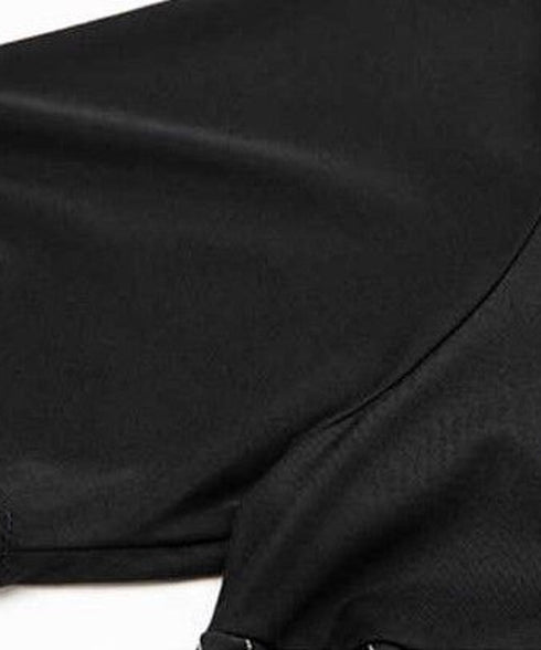Asymmetric Stripe Panel Pocket Top